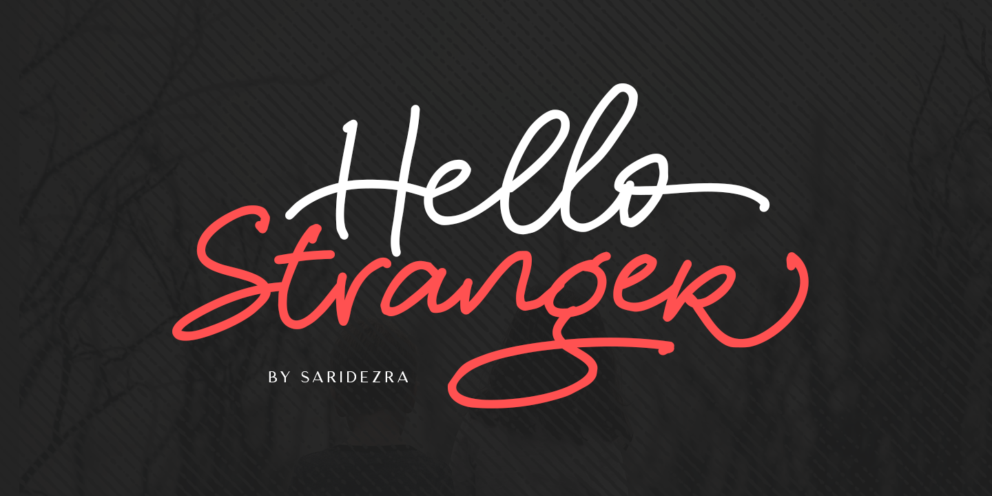 Пример шрифта Hello Stranger #1
